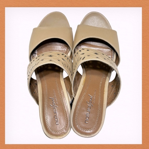 Natural Soul by Naturalizer Womens Beige‎ High Heel Sandals Size 7 - Picture 3 of 13